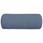 vidaXL Coussins d'accent 2 Pièces Bleu Ø 15 x 40 cm