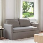 vidaXL Canapé Taupe 156 x 82 x 85 cm tissu
