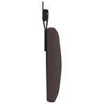 vidaXL Tête de lit suspendue Marron foncé Tissu