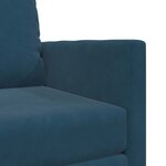 vidaXL Canapé-Lit Bleu 74 x 77 x 81 cm Velours