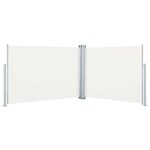 vidaXL Auvent latéral rétractable Crème 100 x 1000 cm