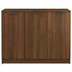 vidaXL Buffet Chêne marron 90 5x30x70 cm Bois d'ingénierie