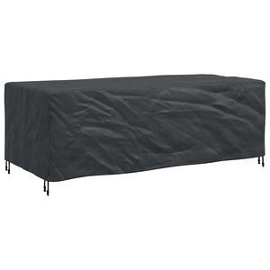 vidaXL Housse pour mobilier d'extérieur Noir 220 x 110 x 70 cm 210D