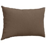 vidaXL Coussins de canapé 2 Pièces Marron 60 x 40 cm tissu