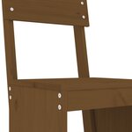 vidaXL Ensemble de bar de jardin 9 Pièces marron miel bois de pin massif