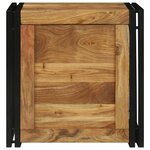 vidaXL Boîte de Rangement 50 x 50 x 50 cm Bois d'acacia massif