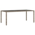 vidaXL Ensemble de salle à manger pour jardin 7 Pièces Gris
