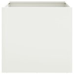 vidaXL Jardinière blanc 49x47x46 cm acier laminé à froid
