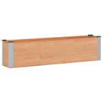 vidaXL Jardinière surélevée Marron 150 x 30 x 36 cm WPC et Aluminium