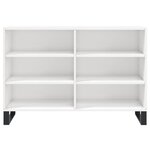 vidaXL Buffet blanc brillant 103 5x35x70 cm bois d'ingénierie