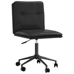 vidaXL Chaises à manger lot de 2 noir similicuir