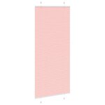 vidaXL Store plissé rose 95x200 cm largeur du tissu 94 4 cm polyester