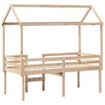 vidaXL Lit haut sans matelas 90x190 cm bois de pin massif