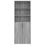 vidaXL Buffet haut sonoma gris 70x42 5x185 cm bois d'ingénierie