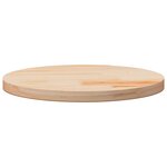 vidaXL Dessus de table rond Ø50x3 cm bois de pin massif