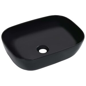vidaXL Lavabo 45 5x32x13 cm Céramique Noir