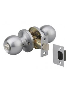 THIRARD - Serrure horizontale tubulaire en applique à condamnation pour porte d'entrée  axe réglable  chromé  3 clés - THIRARD