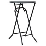 vidaXL Ensemble bistrot 3 Pièces Anthracite Acier