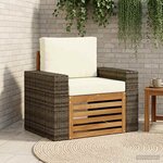 vidaXL Sofa de milieu extérieur Naturel