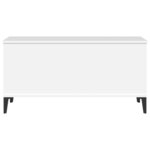 vidaXL Table basse Blanc 90x44 5x45 cm Bois d'ingénierie