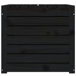 vidaXL Boîte de jardin noir 101x50 5x46 5 cm bois massif de pin