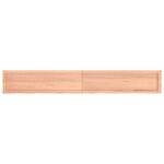 vidaXL Étagère murale marron clair bois chêne massif traité