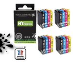 16XL - Stylo Plume - 4 X Pack de 4 Cartouches D'encre Noir/Cyan/Magenta/ Jaune