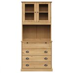vidaXL Buffet haut VIGO 80x40x176 cm bois massif de pin