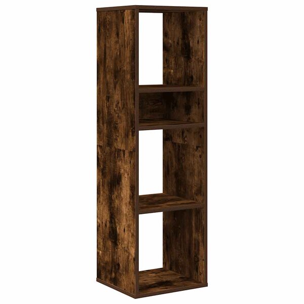 vidaXL Bibliothèque chêne fumé 34x31x112 cm bois d'ingénierie