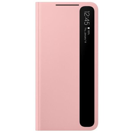 Smart clear view cover s21 rose