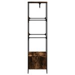 vidaXL Armoire chêne fumé 90x50x180 cm bois d'ingénierie