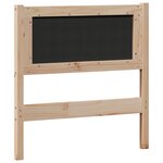 vidaXL Tête de lit Autre Marron et taupe 75 cm Bois massif en pin