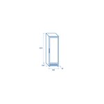 Armoire réfrigérée négative vitrée - 300 litres - cool head - r290 - acier inoxydable1300vitrée 600x630x1870mm
