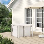 vidaXL Chaises de jardin salle à manger 2 Pièces Blanc et taupe PP