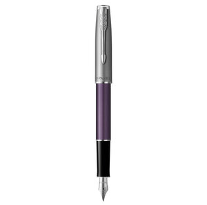 Parker sonnet essentiel stylo plume violet plume moyenne encre noire coffret cadeau