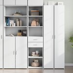 vidaXL Buffet haut blanc 45x42 5x185 cm bois d'ingénierie