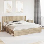 vidaXL Tête de lit Chêne Sonoma PB