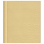 vidaXL Écran de balcon sable 120x800 cm 100  polyester oxford