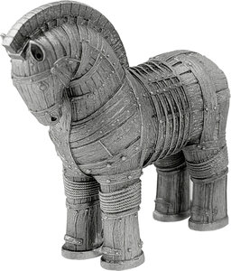 Monnaie TROJAN HORSE Shadows of Myths 2 Oz Argent 2000 Francs Cameroon 2026 (PRÉCOMMANDE)