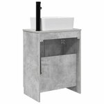 vidaXL Meuble de salle de bain avec évier Gris béton 54 x 35 x 83 cm