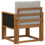 vidaXL Sofa de milieu extérieur Bois d'Acacia Massif Naturel