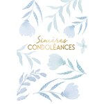 Carte sincères condoléances or - draeger paris