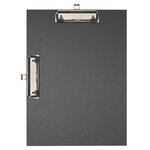 Porte-bloc Double Clip Papier Enduit - Format 23x32cm Pour A4 - Noir - Exacompta