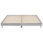 vidaXL Cadre de lit sans matelas sonoma gris 200x200 cm