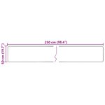 vidaXL Coureur de Tapis MARSA Crème 50 x 250 cm Polyester et PVC