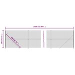 vidaXL Clôture en mailles de chaîne avec bride argenté 1 8x25 m