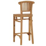 vidaXL Chaise de bar Bois de teck solide