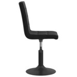 vidaXL Chaises pivotantes à manger lot de 2 noir velours