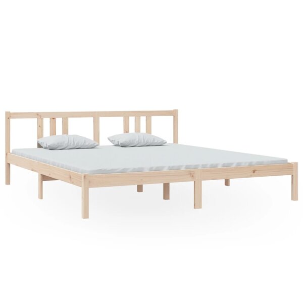 vidaXL Cadre de lit sans matelas bois massif 180x200 cm