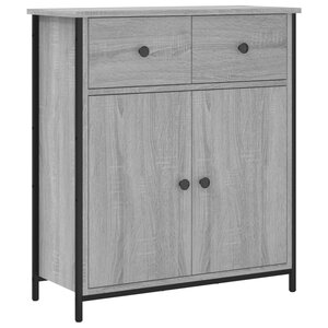 vidaXL Buffet sonoma gris 70x30x80 cm bois d'ingénierie